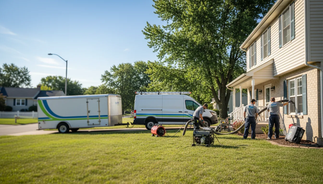 Flooded Basement Restoration And Cleanup With Repair in Lucasville, OH near me